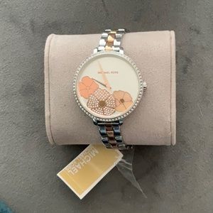 Michael Kors Floral Charley Women’s Watch - Two Tone